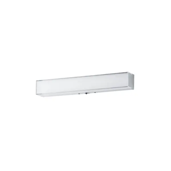 Defined by its contemporary edge, this series of flush mounts and wall sconces features a layered dimensional shade of acrylic. The thick miter cut Clear acrylic encases an inner opal White diffuser that is evenly illuminated by a high-powered integrated LED. Select from 5 different color temperatures using an easily accessible switch on the frame. Collection: Edge Finish: Polished Chrome Glass: Clear and Frosted Width: 5.00" Height: 2.75" Length: 18.00" Weight: 1.90 lb Extension from Wall: 2.75" Wire: 6" Bulbs Included Number of Bulbs: 1 Maximum Wattage: 18.00 W Bulb Type: LED Bulb Base: Integrated Light Source: LED Light Output: 1200.00 lm Color Temperature: 5000 K CRI: 90 Rated Average Life: 50000 Voltage: 120.00 V Material: PMMA Acrylic, Aluminum Safety Listing: cETLus Safety Rating: Damp Title 24 LED Manufacturer Warranty: 5 Spec Sheet Instructions