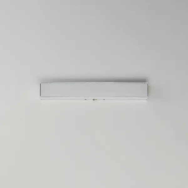 Defined by its contemporary edge, this series of flush mounts and wall sconces features a layered dimensional shade of acrylic. The thick miter cut Clear acrylic encases an inner opal White diffuser that is evenly illuminated by a high-powered integrated LED. Select from 5 different color temperatures using an easily accessible switch on the frame. Collection: Edge Finish: Polished Chrome Glass: Clear and Frosted Width: 5.00" Height: 2.75" Length: 18.00" Weight: 1.90 lb Extension from Wall: 2.75" Wire: 6" Bulbs Included Number of Bulbs: 1 Maximum Wattage: 18.00 W Bulb Type: LED Bulb Base: Integrated Light Source: LED Light Output: 1200.00 lm Color Temperature: 5000 K CRI: 90 Rated Average Life: 50000 Voltage: 120.00 V Material: PMMA Acrylic, Aluminum Safety Listing: cETLus Safety Rating: Damp Title 24 LED Manufacturer Warranty: 5 Spec Sheet Instructions - alternate view