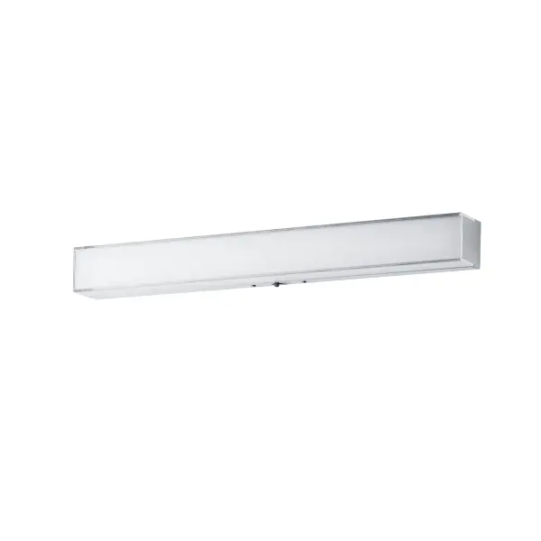 Defined by its contemporary edge, this series of flush mounts and wall sconces features a layered dimensional shade of acrylic. The thick miter cut Clear acrylic encases an inner opal White diffuser that is evenly illuminated by a high-powered integrated LED. Select from 5 different color temperatures using an easily accessible switch on the frame. Collection: Edge Finish: Polished Chrome Glass: Clear and Frosted Width: 5.00" Height: 2.75" Length: 24.00" Weight: 2.60 lb Extension from Wall: 2.75" Wire: 6" Bulbs Included Number of Bulbs: 1 Maximum Wattage: 24.00 W Bulb Type: LED Bulb Base: Integrated Light Source: LED Light Output: 1700.00 lm Color Temperature: 2700 K CRI: 90 Rated Average Life: 50000 Voltage: 120.00 V Material: PMMA Acrylic, Aluminum Safety Listing: cETLus Safety Rating: Damp Title 24 LED Manufacturer Warranty: 5 Spec Sheet Instructions