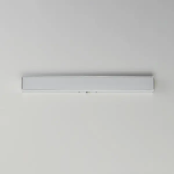 Defined by its contemporary edge, this series of flush mounts and wall sconces features a layered dimensional shade of acrylic. The thick miter cut Clear acrylic encases an inner opal White diffuser that is evenly illuminated by a high-powered integrated LED. Select from 5 different color temperatures using an easily accessible switch on the frame. Collection: Edge Finish: Polished Chrome Glass: Clear and Frosted Width: 5.00" Height: 2.75" Length: 24.00" Weight: 2.60 lb Extension from Wall: 2.75" Wire: 6" Bulbs Included Number of Bulbs: 1 Maximum Wattage: 24.00 W Bulb Type: LED Bulb Base: Integrated Light Source: LED Light Output: 1700.00 lm Color Temperature: 2700 K CRI: 90 Rated Average Life: 50000 Voltage: 120.00 V Material: PMMA Acrylic, Aluminum Safety Listing: cETLus Safety Rating: Damp Title 24 LED Manufacturer Warranty: 5 Spec Sheet Instructions - alternate view