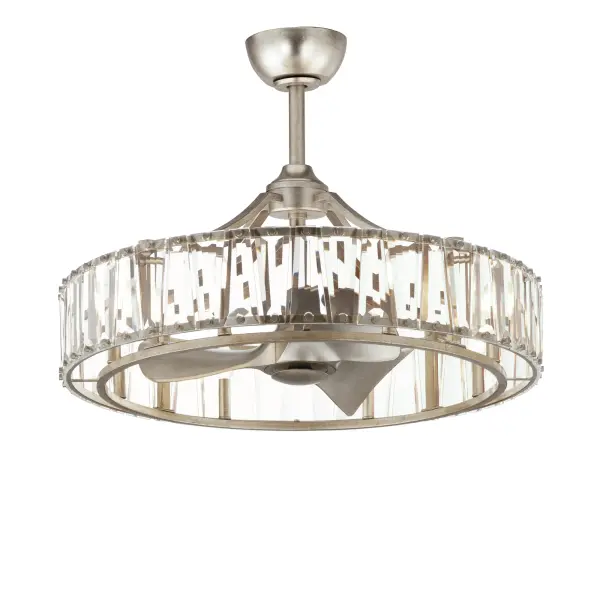 Odeon LED Fandelight in Golden Silver - Image 1