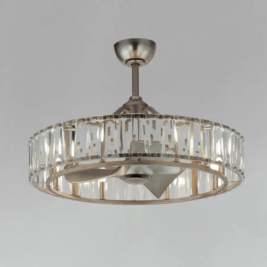 Odeon LED Fandelight in Golden Silver - Image 2