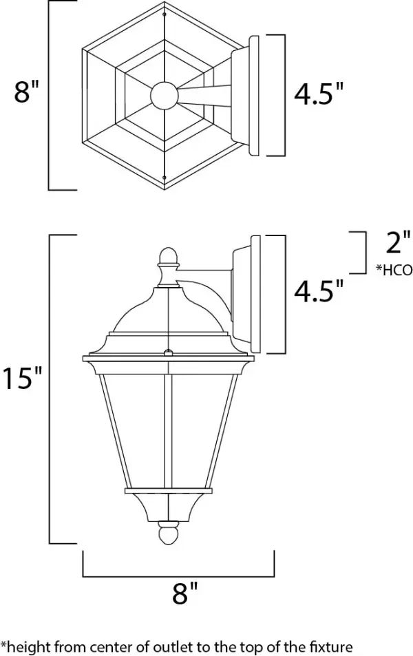 Westlake LED E26-Outdoor Wall Mount - alternate view