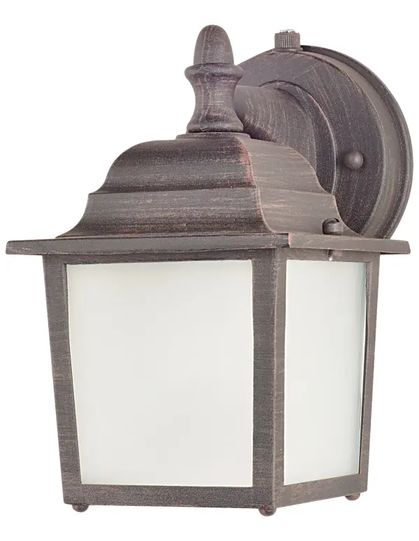 Builder Cast LED Outdoor Wall Sconce in Rust Patina - Image 1