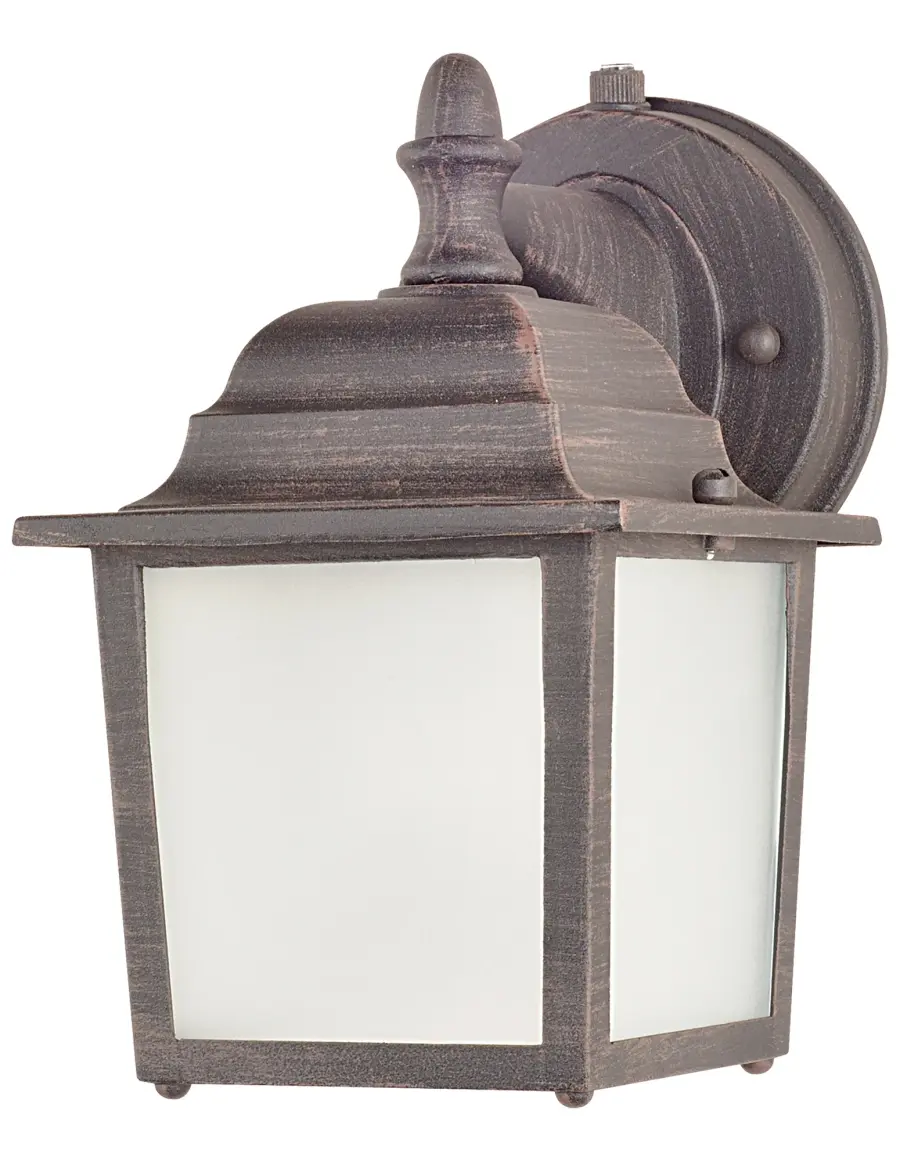 Builder Cast LED Outdoor Wall Sconce in Rust Patina - Image 1