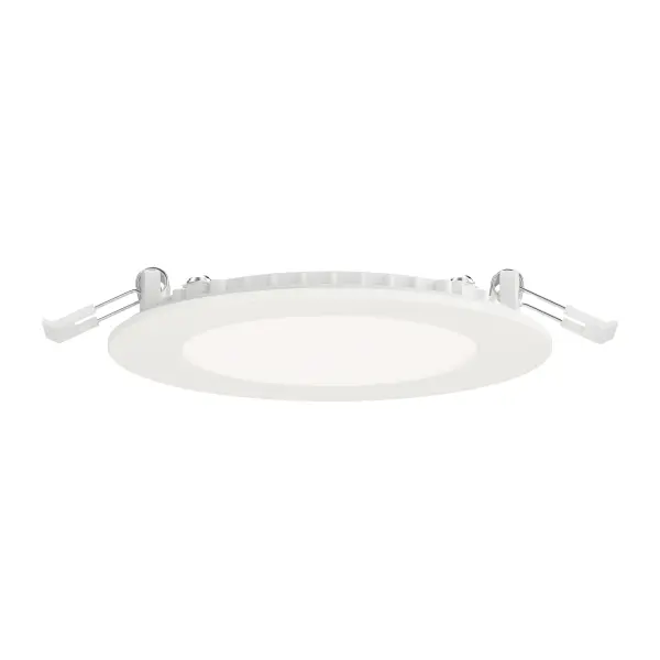 The Slim Series offers versatile LED recessed retrofit lighting in 5 inch, 7 inch,  and select 9 inch diameters, delivering high lumen output for ample downlighting. A CCT selectable switch is conveniently controlled at the compact remote driver, which is easily accessible behind the fixture. Choose from a sleek, flat uniformly illuminated acrylic lens, a deeper recessed baffle trim model, or adjustable gimbal configuration to suit any lighting need. There are also Fire Rated options provide up to 2-hour fire protection, making the Slim Series a reliable and adaptable solution for residential and commercial applications. - alternate view