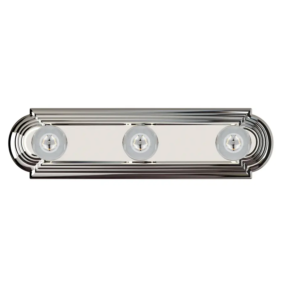 Essentials 3-Light Bath Vanity in Polished Chrome - Image 2