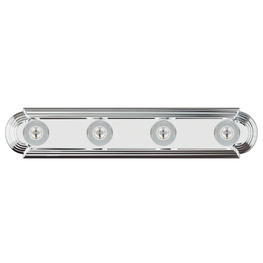 Essentials 4-Light Bath Vanity in Polished Chrome - Image 2