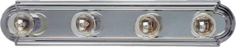 Essentials 4-Light Bath Vanity in Satin Nickel - Image 1