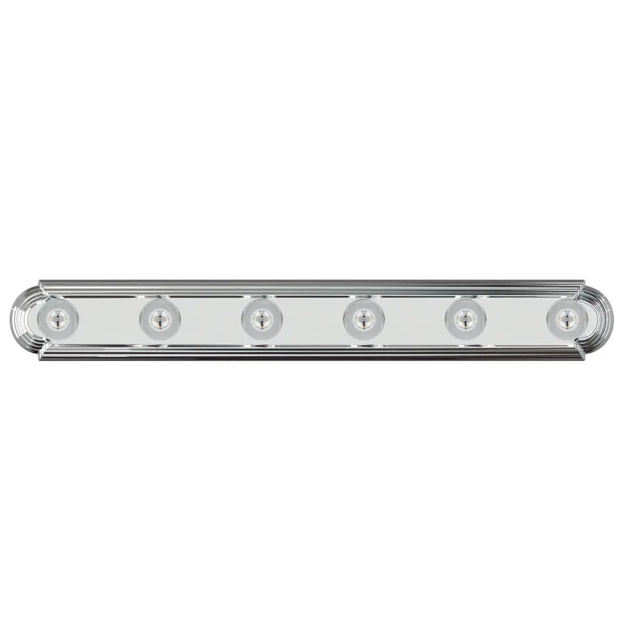 Essentials 6-Light Bath Vanity in Polished Chrome - Image 2