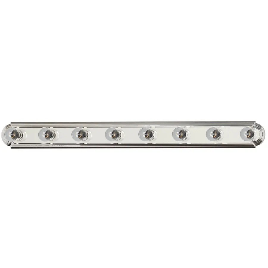 Essentials 8-Light Bath Vanity in Polished Chrome - Image 1