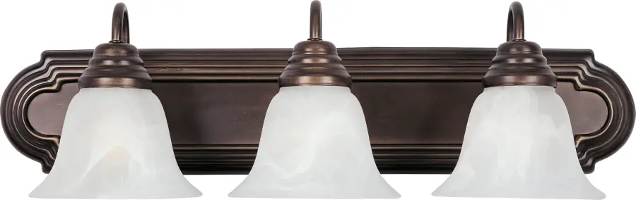 Essentials 3-Light Bath Vanity in Oil Rubbed Bronze - Image 1