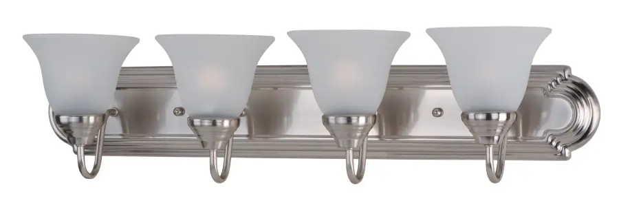 Essentials 4-Light Bath Vanity in Satin Nickel - Image 1