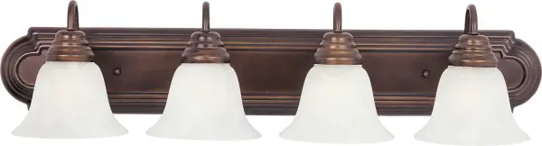 Essentials 4-Light Bath Vanity in Oil Rubbed Bronze - Image 1