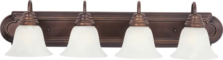 Essentials 4-Light Bath Vanity in Oil Rubbed Bronze - Image 1