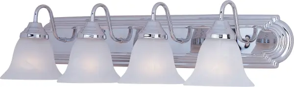 Essentials 4-Light Bath Vanity in Polished Chrome - Image 1