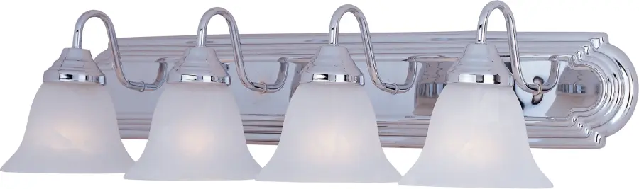 Essentials 4-Light Bath Vanity in Polished Chrome - Image 1