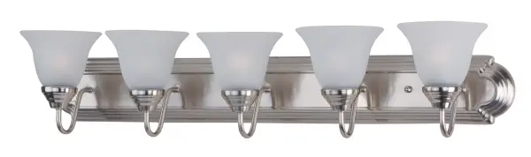 Essentials 5-Light Bath Vanity in Satin Nickel - Image 1