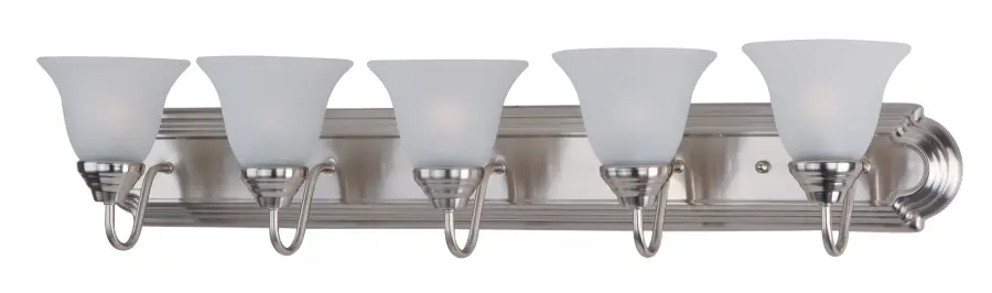 Essentials 5-Light Bath Vanity in Satin Nickel - Image 1