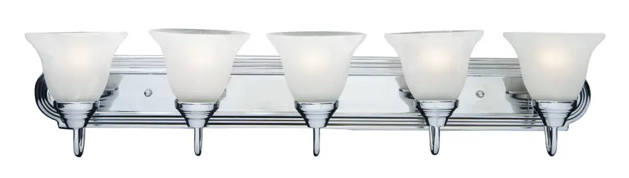Essentials 5-Light Bath Vanity in Polished Chrome - Image 1