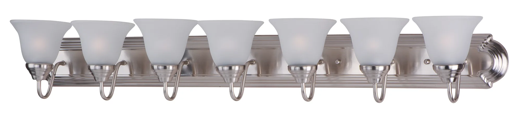 Essentials - 801x Seven Light Bath Vanity in Satin Nickel