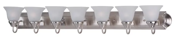 Essentials 7-Light Bath Vanity in Satin Nickel - Image 1