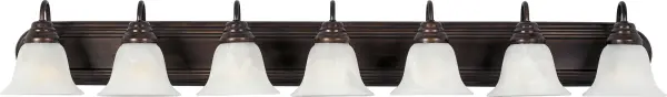 Essentials 7-Light Bath Vanity in Oil Rubbed Bronze - Image 1