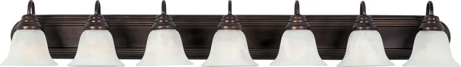 Essentials 7-Light Bath Vanity in Oil Rubbed Bronze - Image 1