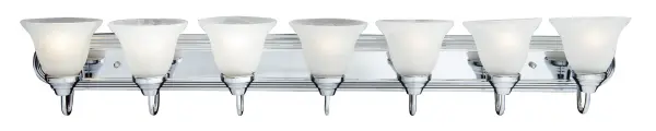 Essentials 7-Light Bath Vanity in Polished Chrome - Image 1