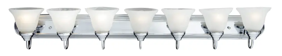 Essentials 7-Light Bath Vanity in Polished Chrome - Image 1