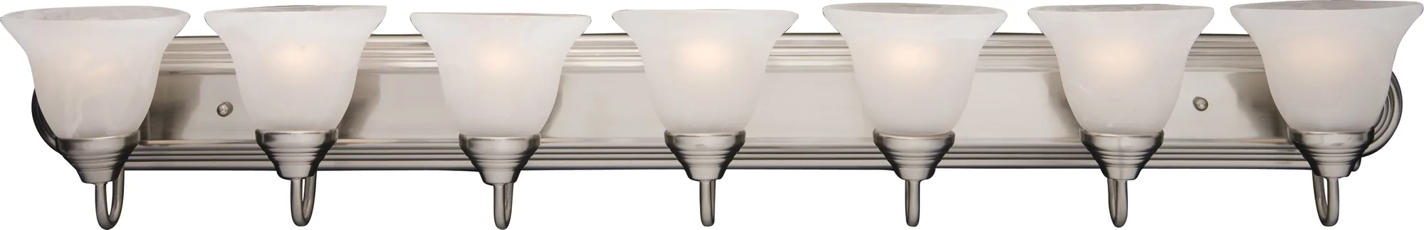 Essentials - 801x Seven Light Bath Vanity in Satin Nickel