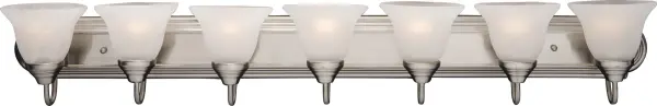 Essentials 7-Light Bath Vanity in Satin Nickel - Image 1