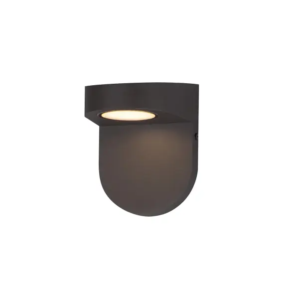 Simple in design, this architectural outdoor sconce is designed with an extension at the top to cast light directly downward where needed. The LED light source is concealed within the top of the frame making this a great choice for Dark Sky applications. There is an option to purchase the black model with photocell included for convenient automated light control. In addition to the Black finish, the sconces are available in Architectural Bronze and White.