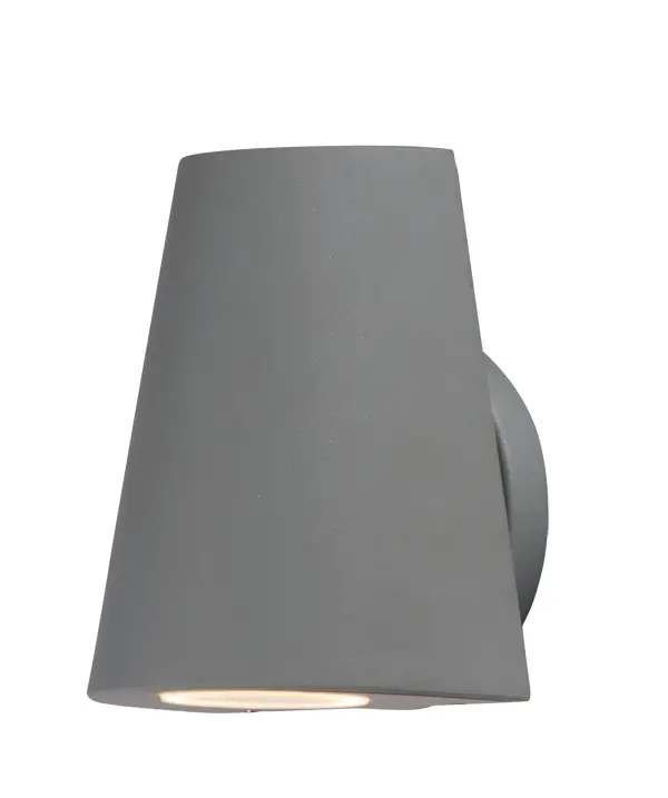 Small scale outdoor lighting perfect for indoor and outdoor applications. The indirect exterior lighting not only provides illumination where you want but also highlights the building structure for a beautiful architectural effect. Available in four finishes: Black, Silver, Architectural Bronze, and White. Collection: Mini Finish: Silver Width: 5.00" Height: 6.25" Weight: 1.83 lb Extension from Wall: 4.00" Wire: 6" Canopy: 4.33"x4.33" Bulbs Included Number of Bulbs: 1 Maximum Wattage: 6.00 W Bulb Type: LED Bulb Base: Integrated Light Source: LED Light Output: 220.00 lm Color Temperature: 3000 K CRI: 90 Dimmable Rated Average Life: 35000 Voltage: 120.00 V Material: Die Cast Aluminum Safety Listing: cETLus Safety Rating: Wet ADA Dark Sky Title 24 LED Spec Sheet Instructions Parts Diagram