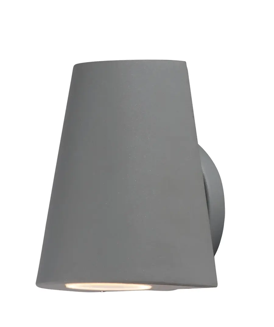 Mini LED Outdoor Wall Sconce in Silver - Image 1