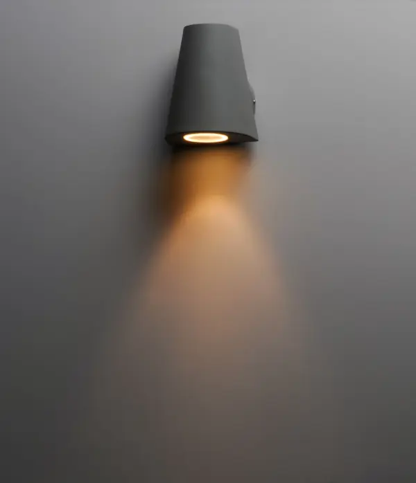 Mini LED Outdoor Wall Sconce in Silver - Image 3