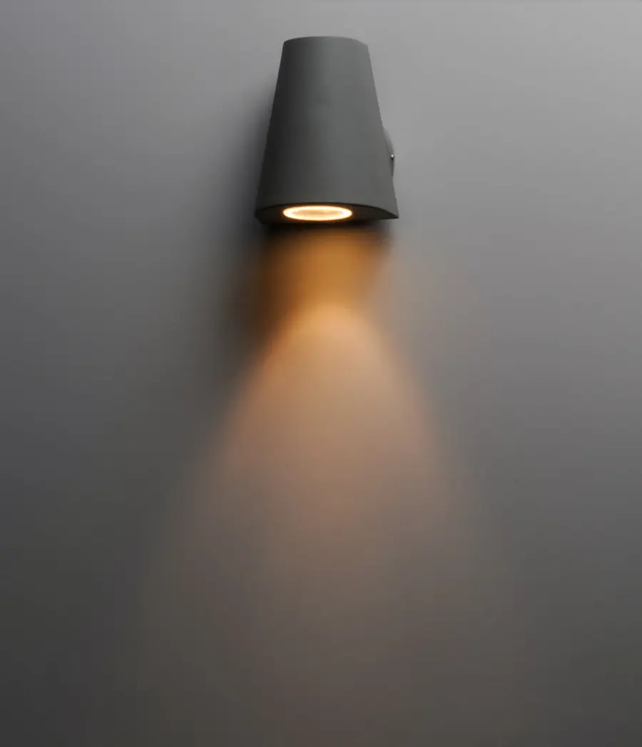 Mini LED Outdoor Wall Sconce in Silver - Image 3