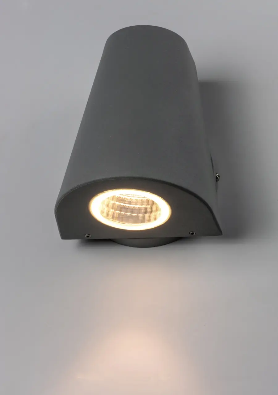 Mini LED Outdoor Wall Sconce in Silver - Image 4