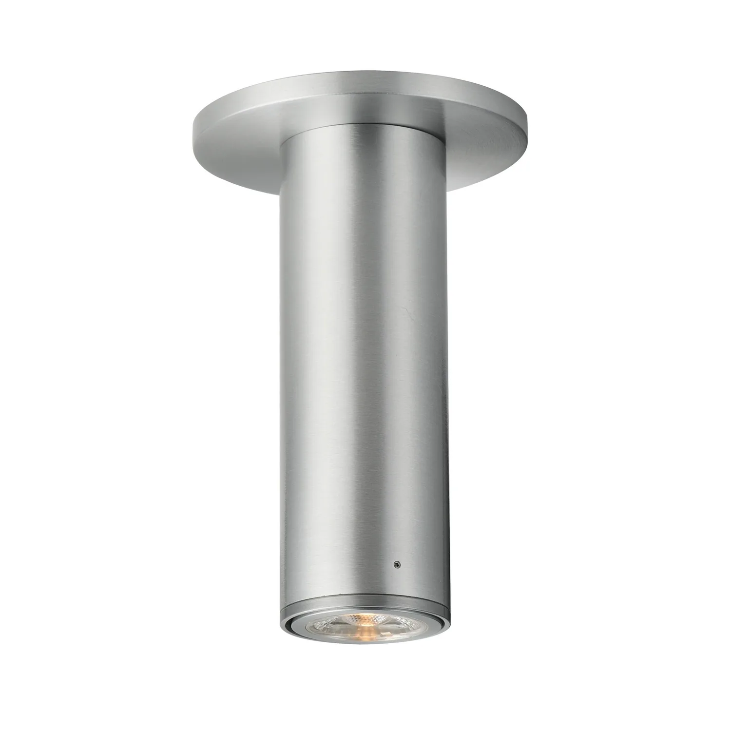 Fulcrum LED Flush Mount in Brushed Aluminum