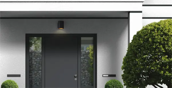 Outpost LED Outdoor Wall Sconce in Black - Image 4