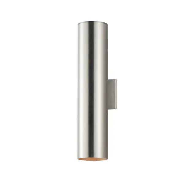 The Outpost is a classic cylinder light which provides directional illumination without glare. Available in 3 sizes, the 2 light version has both up and down lighting, while the singular light has 1 direction lighting. Available in Architectural Bronze, Aluminum, or Black.