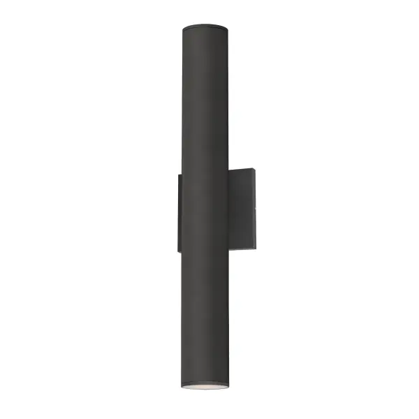 This classic cylinder design has been made ultra-thin intending its use in applications requiring ADA compliance. The sconce casts generous lighting both upwards and downwards using dedicated, high-powered LED. Concealed within the frame, there is a range voltage 120-277V LED driver making this a great option for light commercial as well as residential applications. Available in Matte Black, Architectural Bronze and White outdoor powder coat finishes. For Dark Sky applications, make use of the optional Dark Sky Cap available.