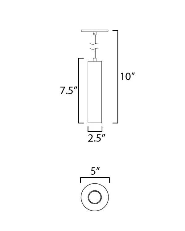 This classic cylinder design has been made ultra-thin intending its use in applications requiring ADA compliance. The sconce casts generous lighting both upwards and downwards using dedicated, high-powered LED. Concealed within the frame, there is a range voltage 120-277V LED driver making this a great option for light commercial as well as residential applications. Available in Matte Black, Architectural Bronze and White outdoor powder coat finishes. For Dark Sky applications, make use of the optional Dark Sky Cap available. - alternate view