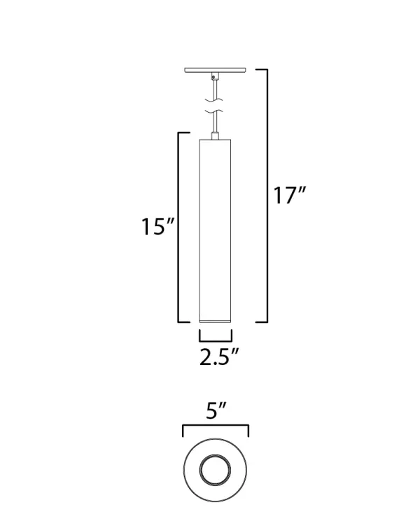 This classic cylinder design has been made ultra-thin intending its use in applications requiring ADA compliance. The sconce casts generous lighting both upwards and downwards using dedicated, high-powered LED. Concealed within the frame, there is a range voltage 120-277V LED driver making this a great option for light commercial as well as residential applications. Available in Matte Black, Architectural Bronze and White outdoor powder coat finishes. For Dark Sky applications, make use of the optional Dark Sky Cap available. - alternate view
