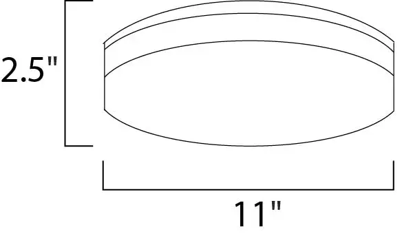Our economy line of LED flush mounts has just been improved. The base is now made of steel for better heat dissipation, as well as the ability to offer not only Bronze, but White and Satin Nickel as a finish. We still offer the PMMA lens for extreme durability and maximum light transmission. - alternate view
