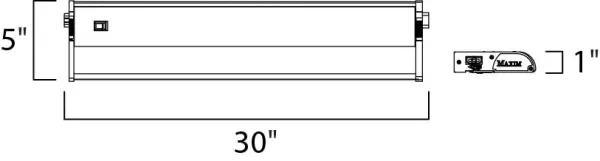 This ultra low-profile design of the CounterMax MX-X12 Series xenon under cabinet lighting conceals long-lasting, low-voltage Xelogen bulbs that distribute a crisp bright light. Hinged tops allow for convenient bulb replacement, and push-in wire connectors in the junction box make either direct wire or plug-in installation quick and simple. - alternate view