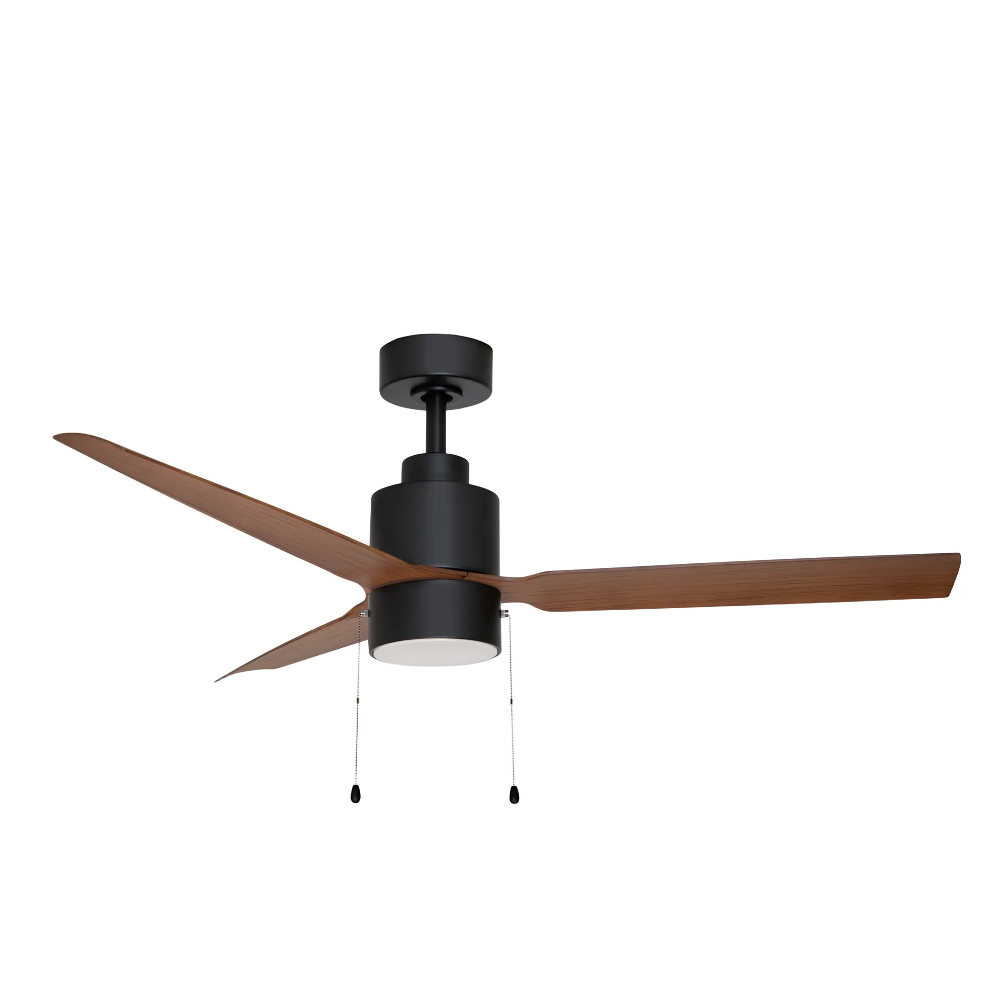 Falcon - Pull 52" Ceiling Fan in Black / Walnut