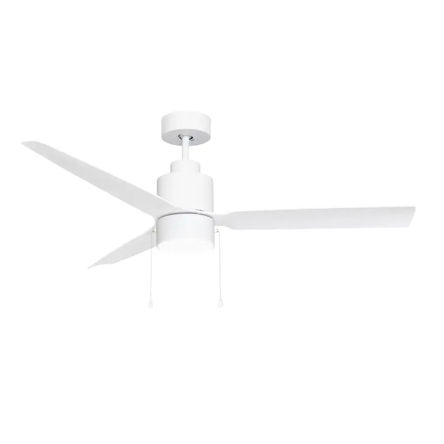 Falcon 52" Ceiling Fan with LED Light in Matte White - Image 2