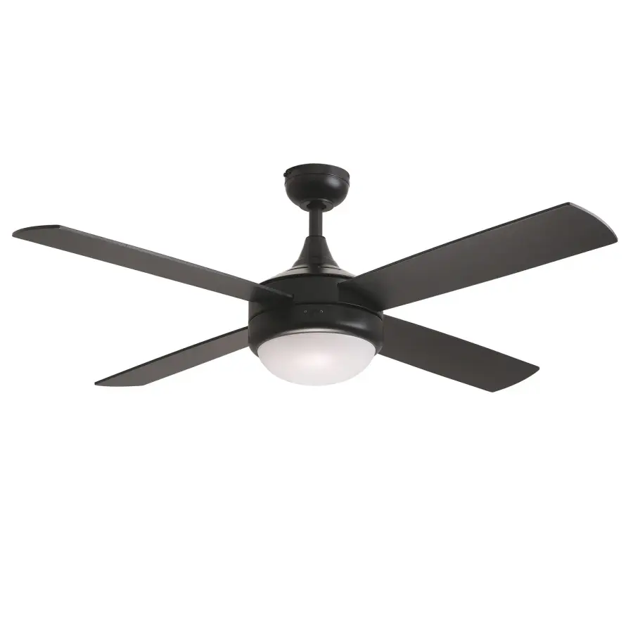 Quattro 52" Ceiling Fan in Black