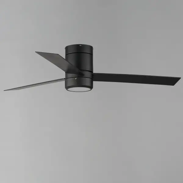 Clean and contemporary, the Tanker ceiling fan is damp rated so whether it is a covered outdoor living space or any room indoor this sleek fan suits the application. Ditch the fan rod and convert to a hugger. Several lengths of extension rods allow you to use this fan no matter the ceiling height.  Available in 2 different finishes: Satin Nickel, and matte Black. - alternate view